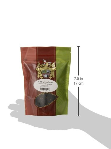 Organic Earl Grey Cream Loose Leaf Black Tea Pouches - 4oz | Bergamot Infused | Smooth Creamy Finish | Flavored Organic Blend | Aromatic Citrus Notes | Hot or Iced Option