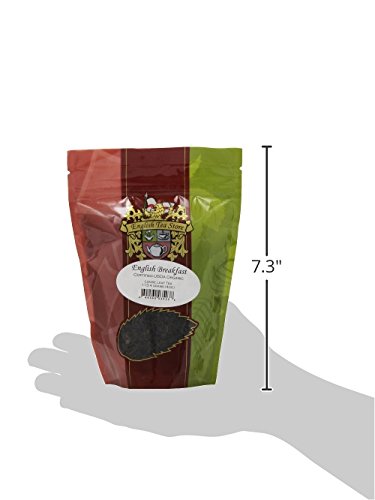 Organic English Breakfast Tea Loose Leaf | 4oz Pouch | Bold Bright Coppery Taste | Medium Caffeine | Sri Lanka China Tanzania Blend | Full Bodied Black Tea | English Tea Store