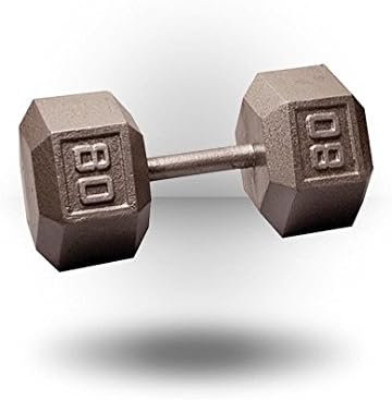 Body-Solid Cast Iron Hexagon Dumbbell, Hand Weights For Men and Women, Weight Dumbbells for Strength Training, Body Building Home Gym Training Gear