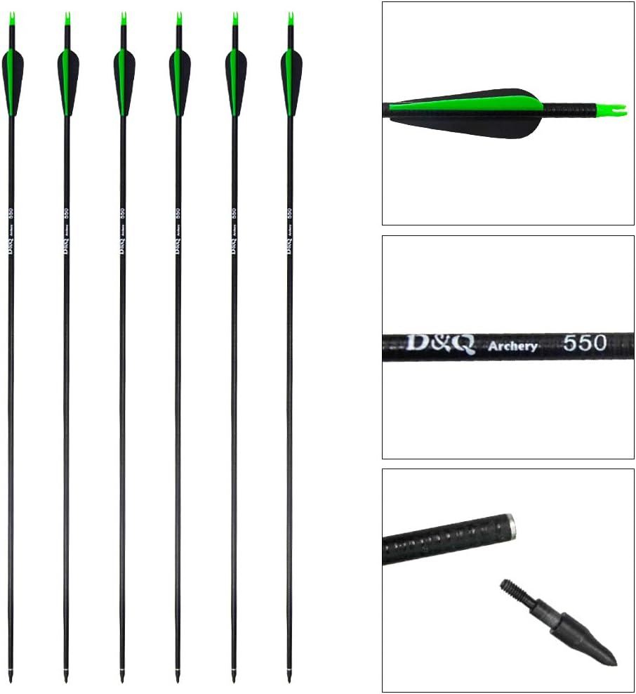 D&Q Archery Bow and Arrow Set for Adults Beginner Teenagers Youth, Takedown Recurve Bow 20lbs 30lbs 40lbs Left and Right Handed Bow, Recurve Bow Set for Outdoor Target Practice