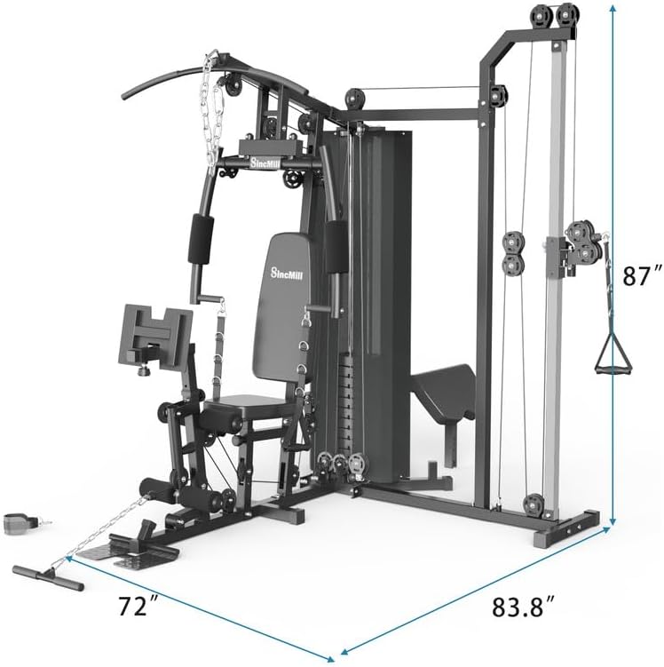 SincMill Home Gym Multifunctional Full Body Workout Equipment for Home Exercise Fitness