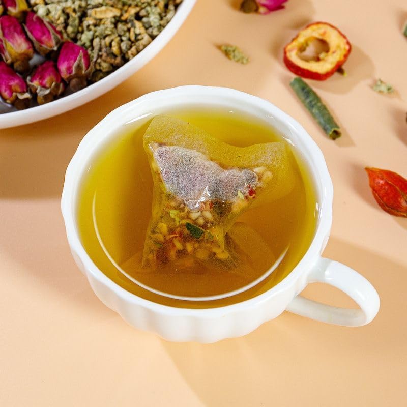 Oil-Reducing Tea - Oil Cleansing Tea for Liver & Kidney 15 Bags/Box, 10 Herbal with Excellent Formula, Chinese Winter Melon Lotus Leaf Teabag (1)