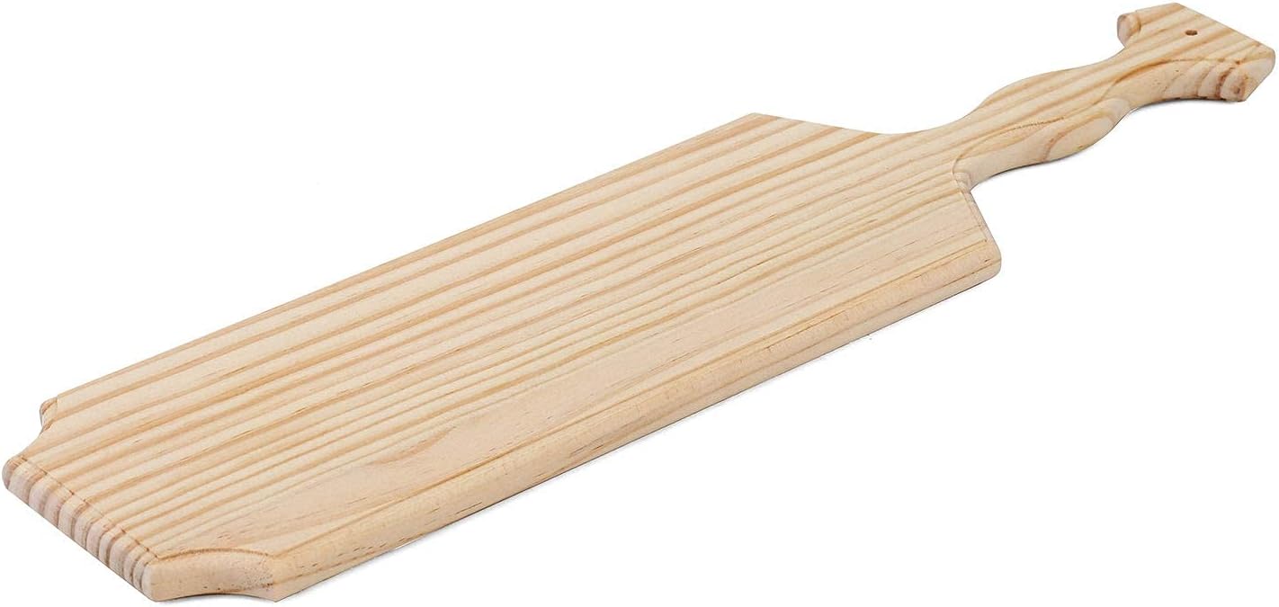 BATTIFE Sorority Paddle 18 Inch Unfinished Pine Wooden Greek Fraternity Paddle - Solid Wood Paddles