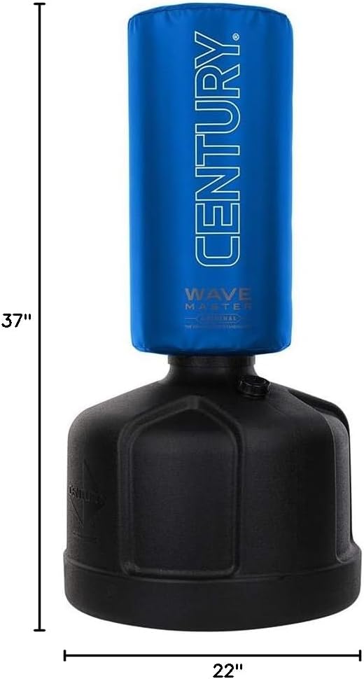 Century Original WAVEMASTER | Heavy Punching Bag - Training Bag, Martial Arts, MMA, Black, Karate, Taekwondo, Muay Thai, Freestanding, Kickboxing, Boxing