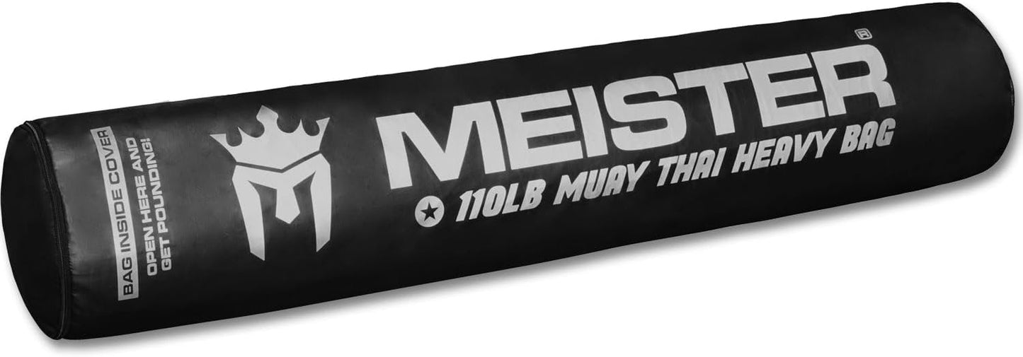 Meister 110lb Filled Muay Thai Heavy Bag - 6ft Professional Kicking & Punching Bag