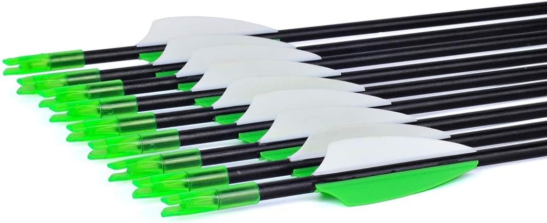 LWANO 31" Training Arrows-Archery Practice Target Arrows for Kids Youth or Beginners with Durable Shaft on Recurve Bow Compound Bow and Longbow