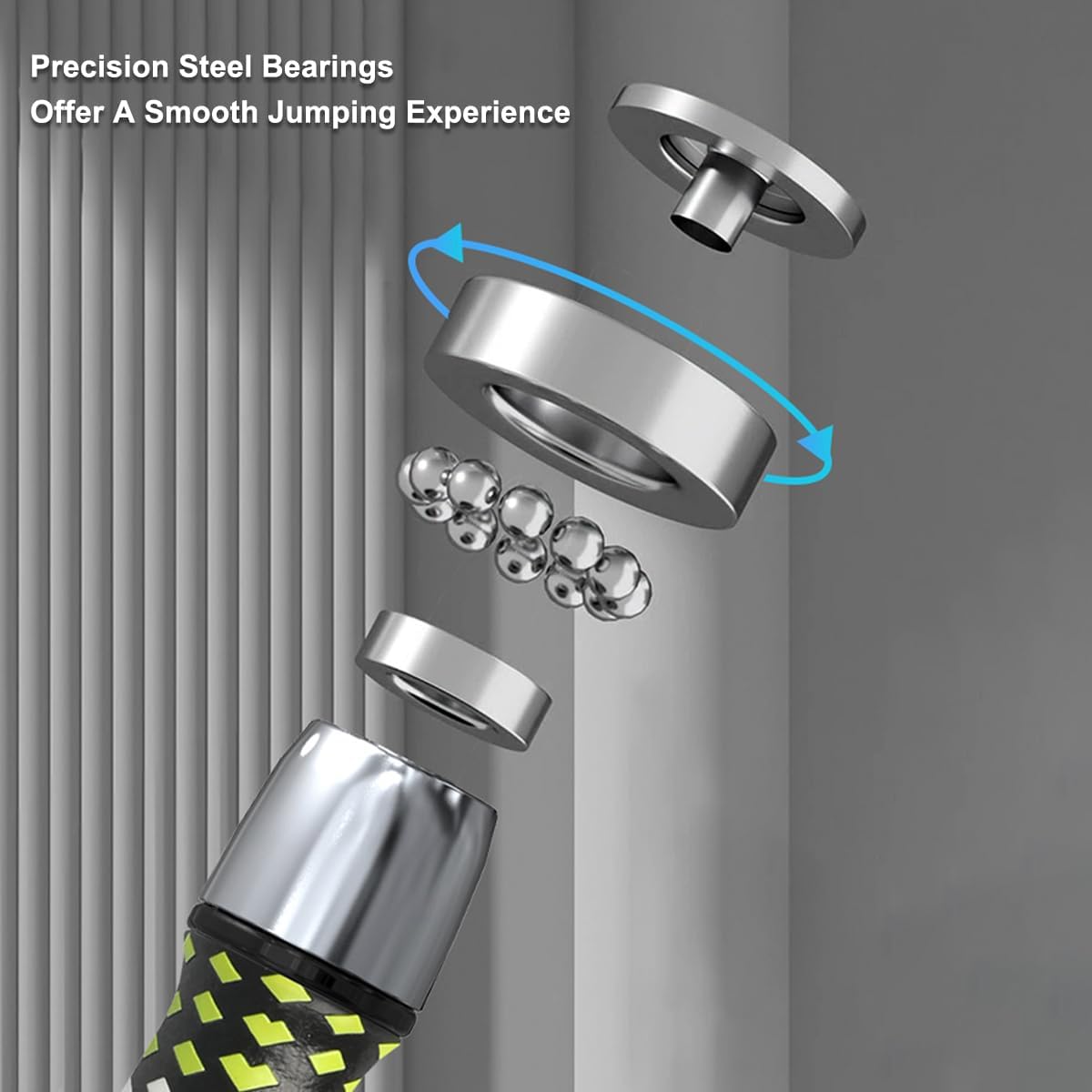 Hererope Weighted Jump Ropes for Men & Women, 1 LB Jump Rope Weighted With Ball-bearing, No-Slip Grip, Durable Steel Cable, Heavy Jump Rope Designed for Fitness, High-Intensity Strength Workouts, crossfit