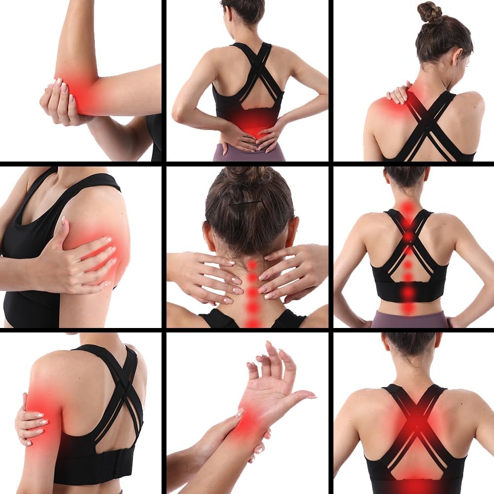 Muscle Roller Stick, Massage Stick for Full Body Relaxation, Relieves Muscle Soreness, Tension, Stiffness, for Shoulders, Neck, Back, Legs, Arms, Deep Tissue Massager(Black White - 24 inch)