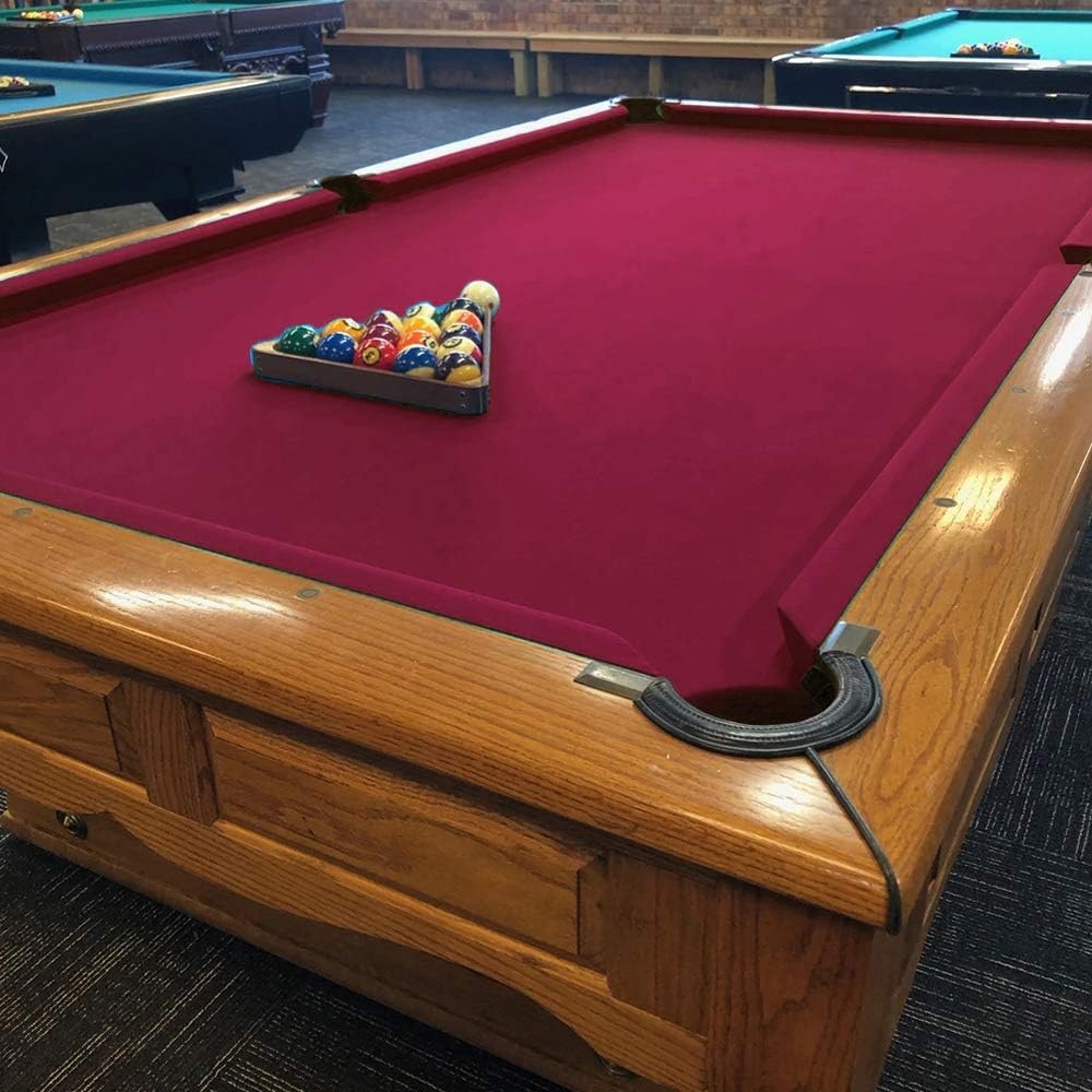 Boshen Worsted Blend Billiard Cloth Pool Table Felt Fast Speed for 7' 8' 9' Pool Table Pre Cut Bed & Rails