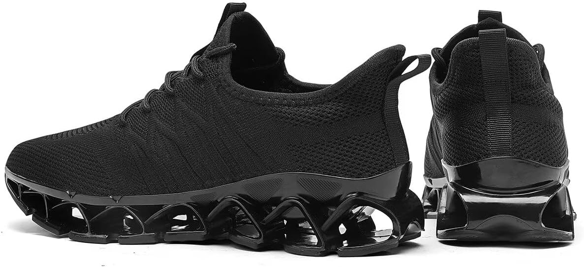 Mens Slip on Walking Running Shoes Blade Tennis Casual Fashion Sneakers Comfort Non Slip Work Sport Athletic Trainer