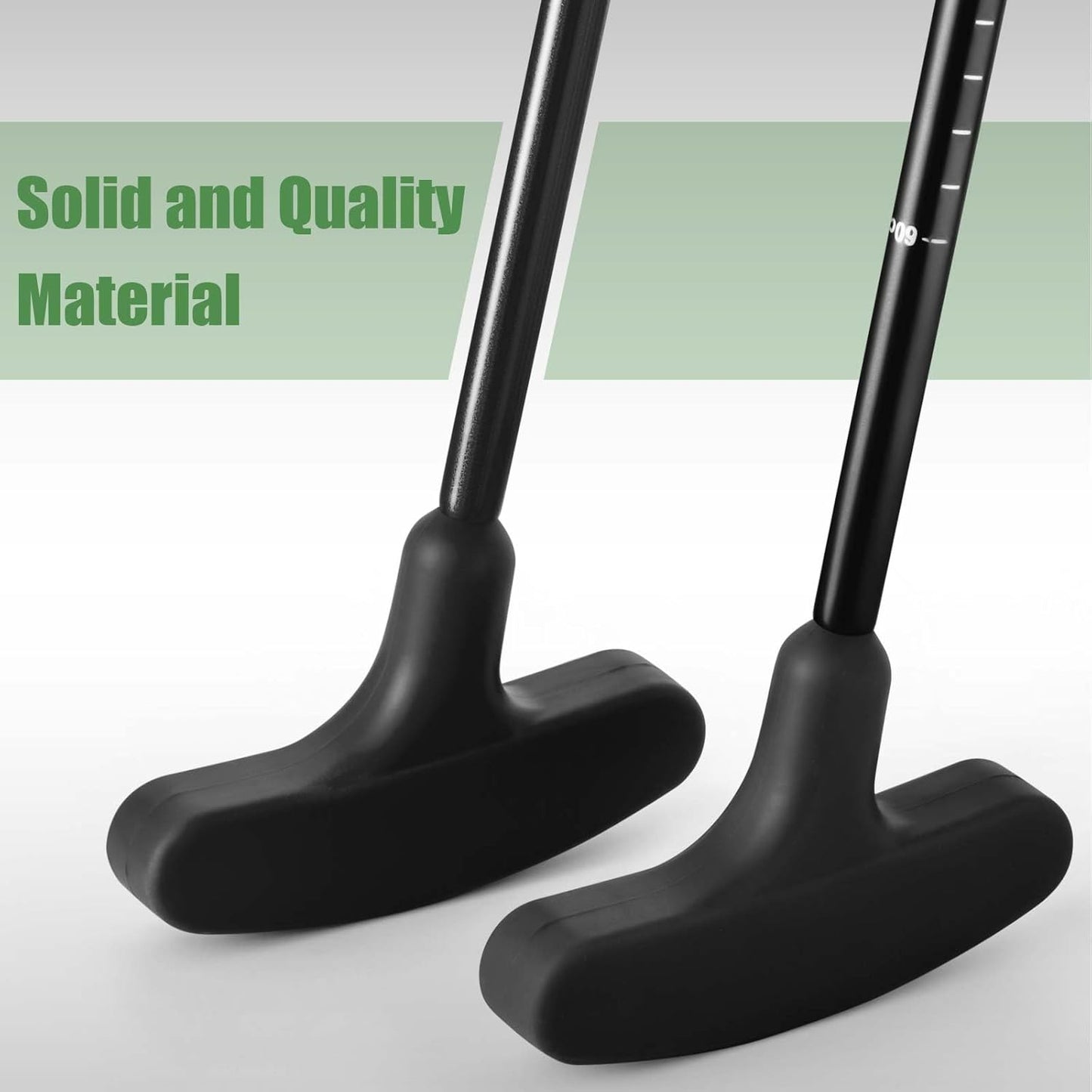 Lenwen 2 Pcs Golf Putter for Men Women Adjustable Length Two Way Putter Right or Left Handed Golfers Mini Golf Club with Practice Balls for Adults