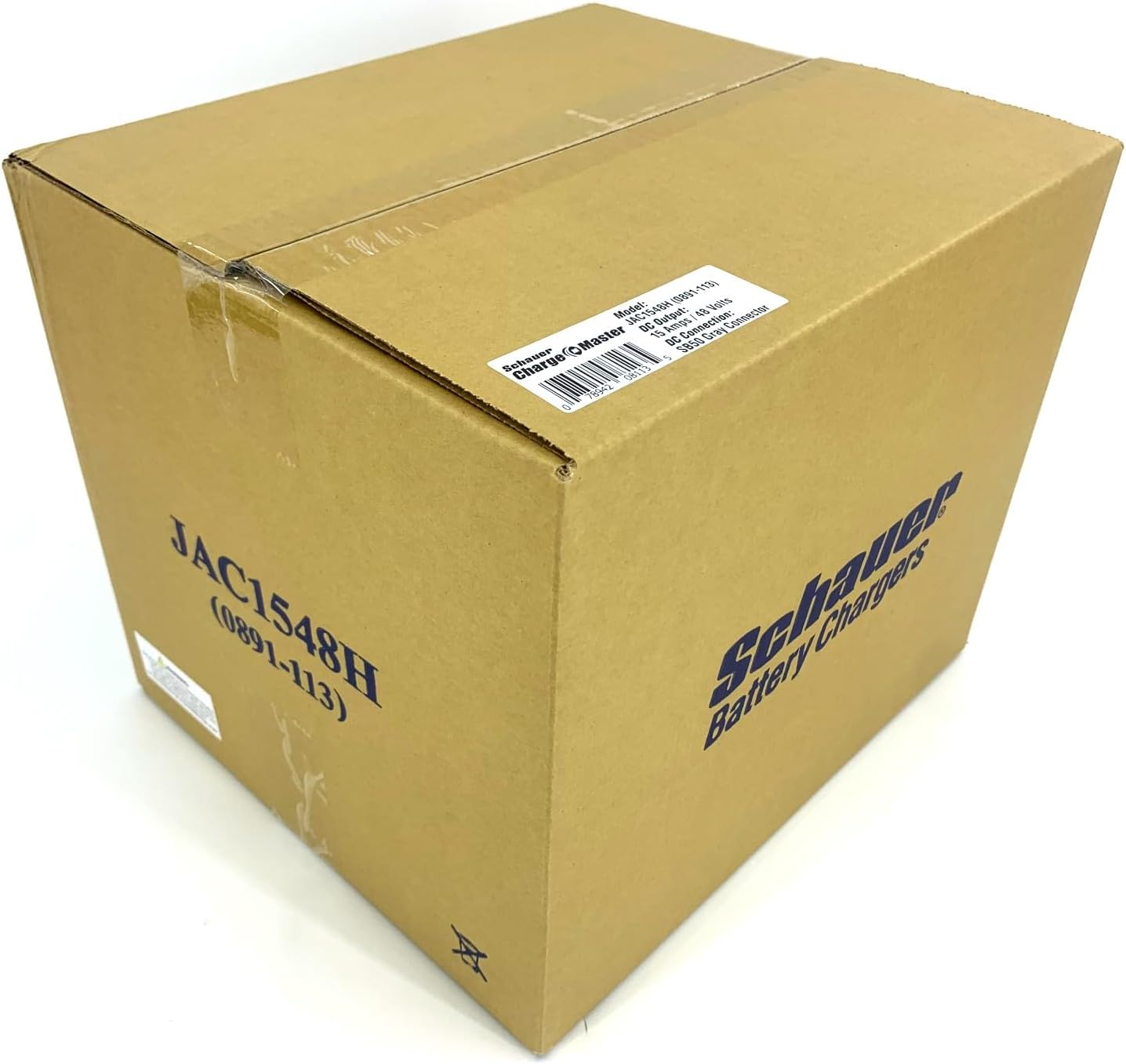 48 Volt Charger with Triangular 3-Pin RXV Connector for EZ-GO Freedom Golf Carts (JAC1548H-EZGO-RXV)