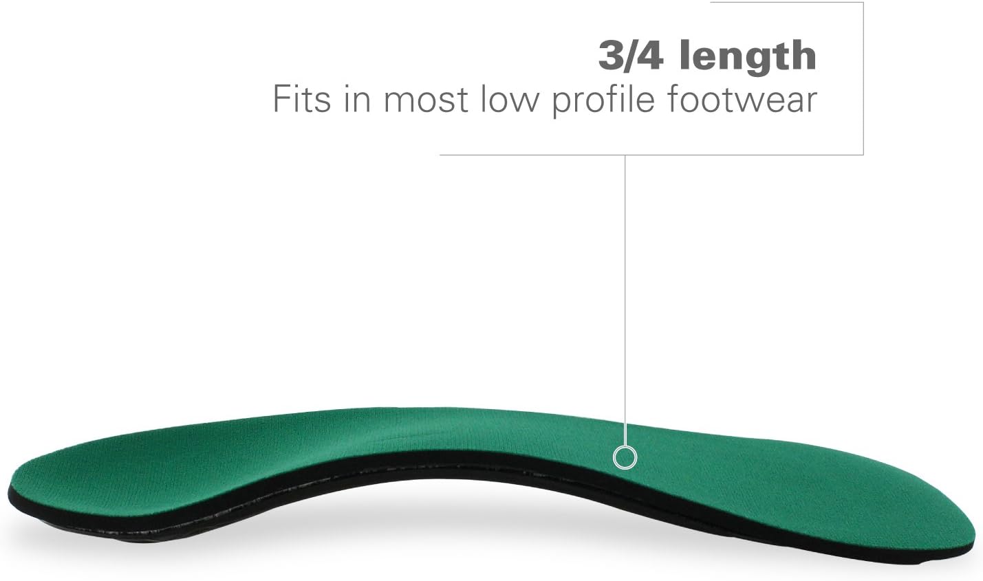 Spenco Rx Orthotic Arch Support 3/4 Length Shoe Insoles Men's 14-15.5