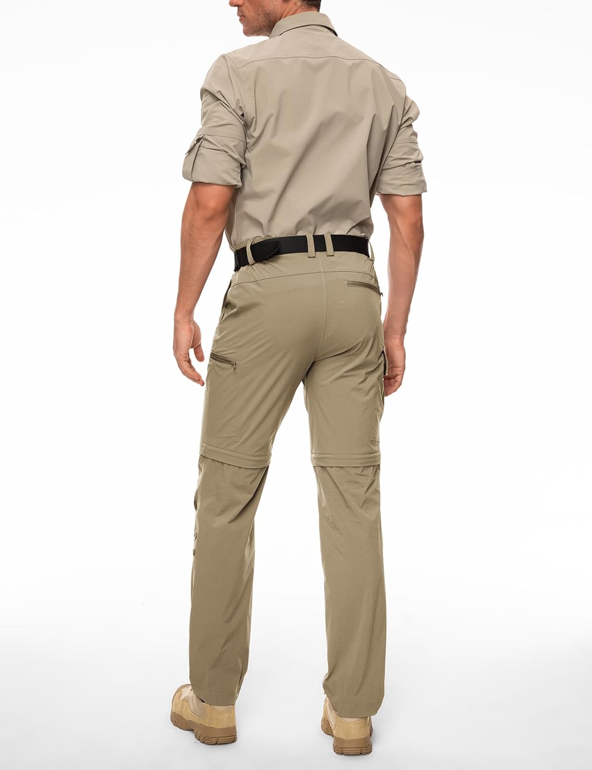 Wespornow Men's-Convertible-Hiking-Pants Quick Dry Lightweight Zip Off Breathable Cargo Pants for Outdoor, Fishing, Safari