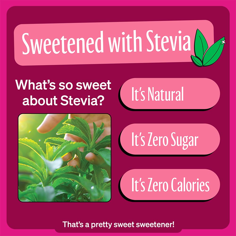 Zevia Zero Sugar Soda, Cran-Raspberry, 12 oz Cans (24-Pack) – Naturally Sweetened, Non-GMO Project Verified, Gluten-Free, Vegan