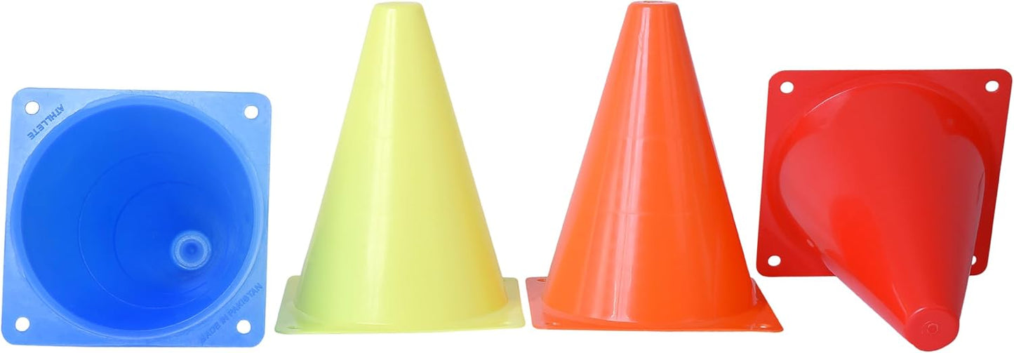 Cones for Sports Training, 7 Inches Tall & Visible, Durable and Easy to Handle Sports Cones, Ideal for All Kinds of Training Cones Activities and Field Practice Sport