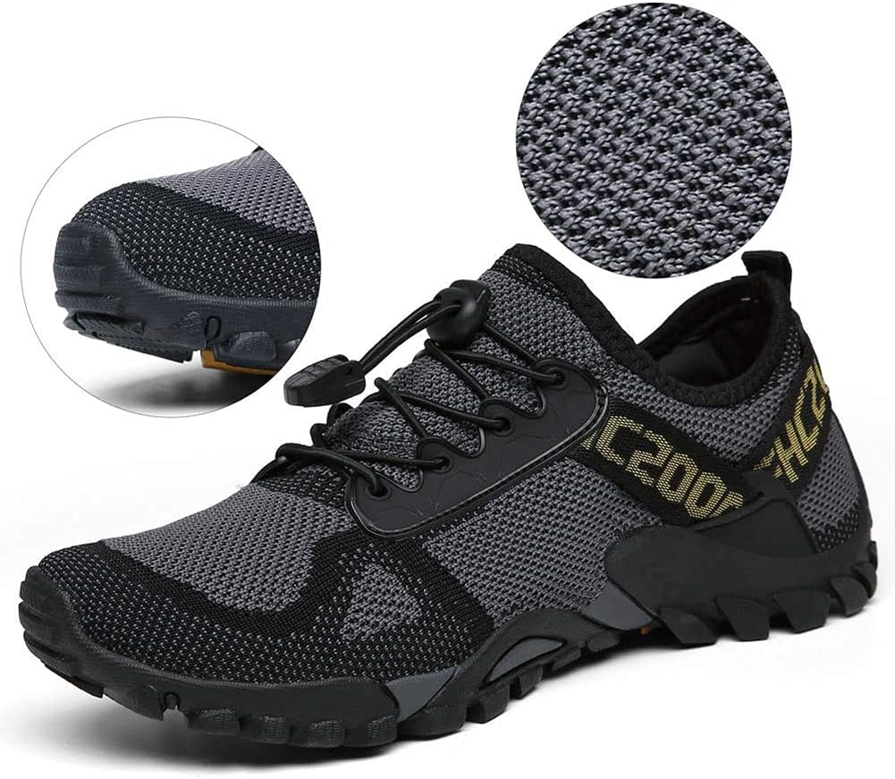 ABAO Hiking Shoes Men Women Outdoor Sports Shoes Non-Slip Breathable Sneakers Low Top Walking Shoes for Outdoor Trailing Trekking Walking Climbing Travel Lightweight