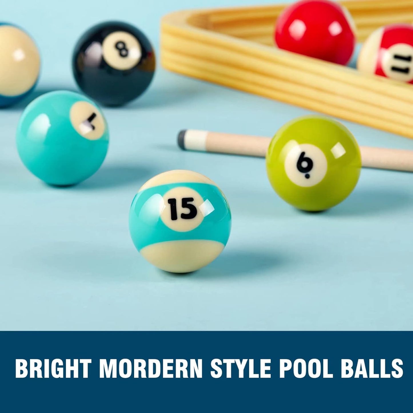 Premium Billiard Balls Pool Table Accessories 2-1/4" Regulation Size 16 Pool Balls Billiard Set