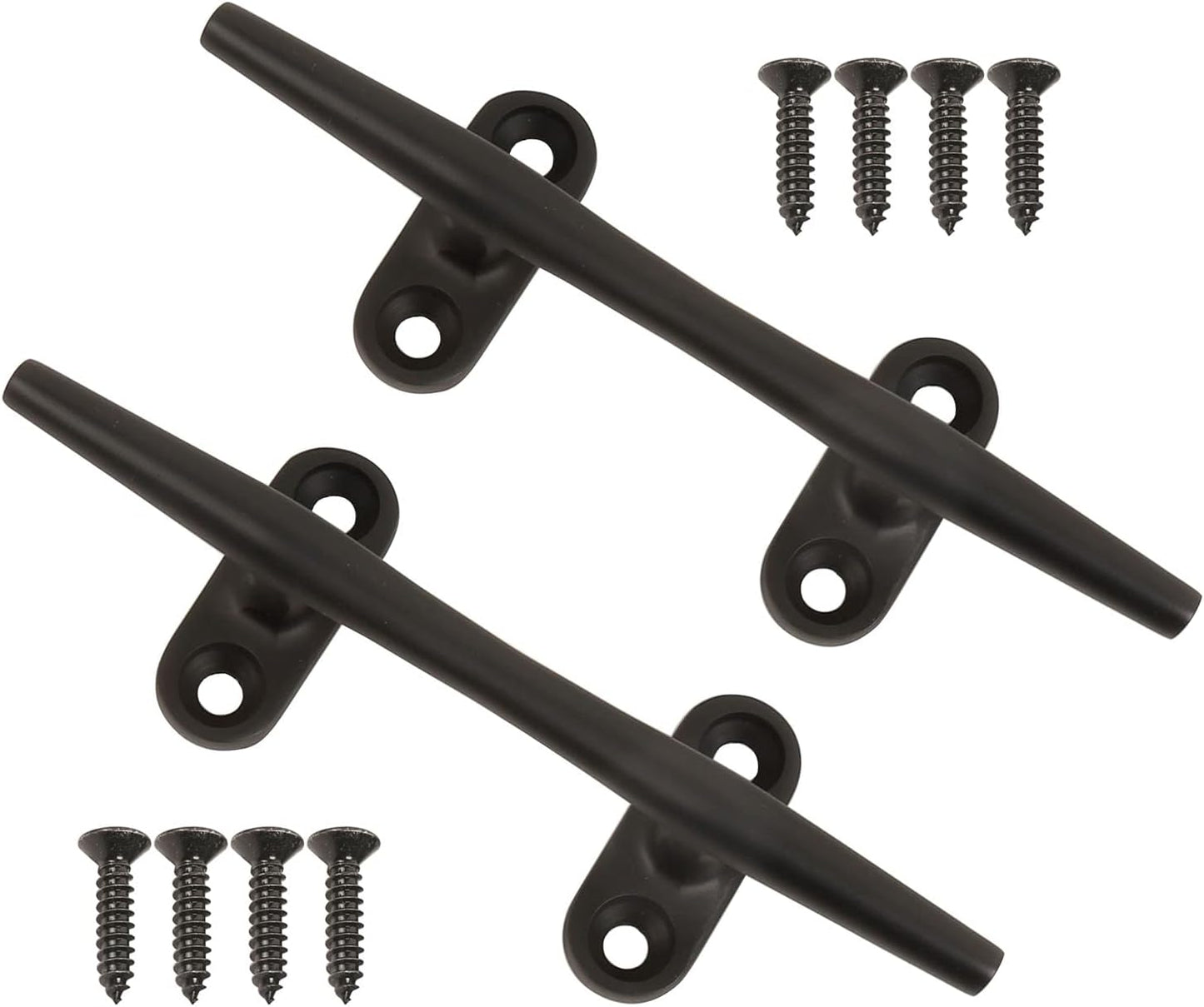 Boat Cleats 4 inch/5 inch/6 inch/8 inch Marine Dock Cleats Stainless Steel Boat Rope Cleat with Fasteners for Marine, Deck, Nautical Décor