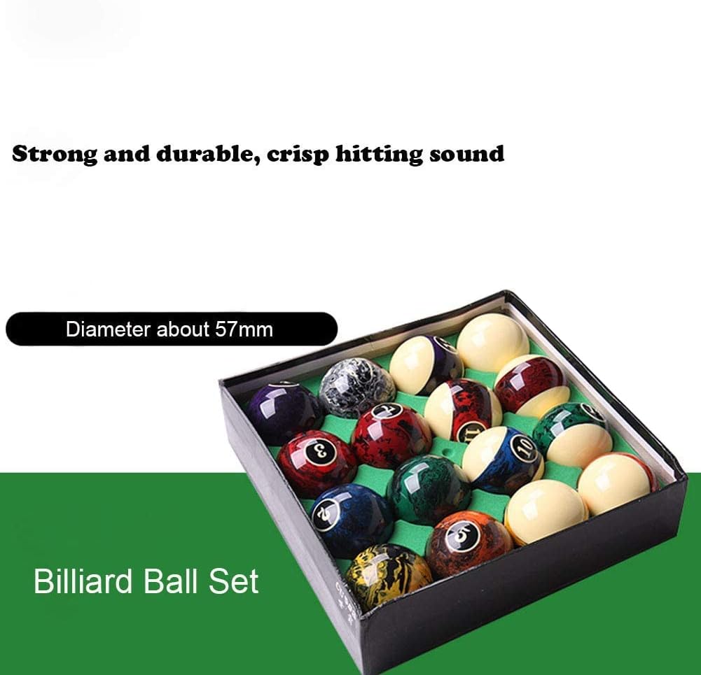 CUPPA Professional Pool Balls/Billiard Balls Set, Complete 16 Balls for Pool Tables
