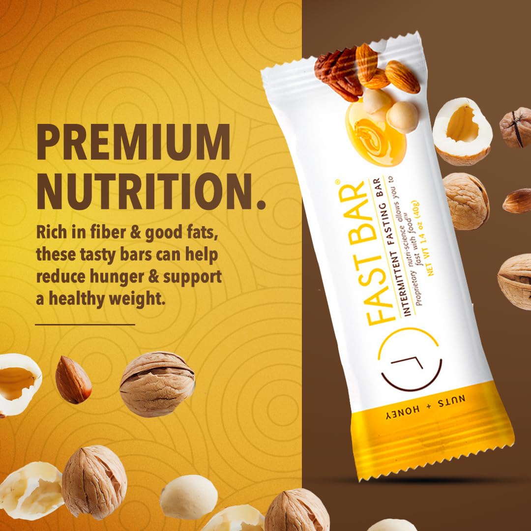 Prolon Fast Bars | Keto, Gluten Free, Dairy Free, Plant Based Protein, For Intermittent Fasting | Developed to Not Break a Fast | Variety Pack | Nuts & Honey, Chocolate Chip, Coconut Macadamia, 24 Ct