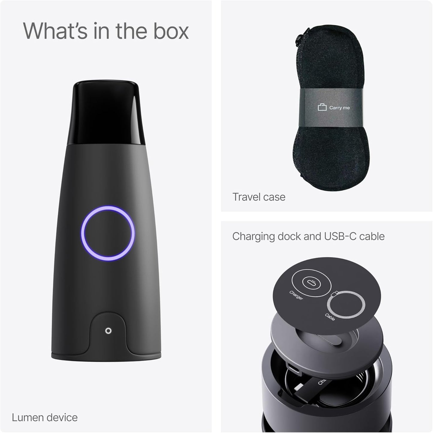 Lumen Metabolism Tracker Device - Measure Real-Time Fat & Carb Burn, Daily Nutrition, Meal Plans, Metabolic Health, Weight Loss, Athletic Fitness & Performance for Men & Women w/Month Subscription