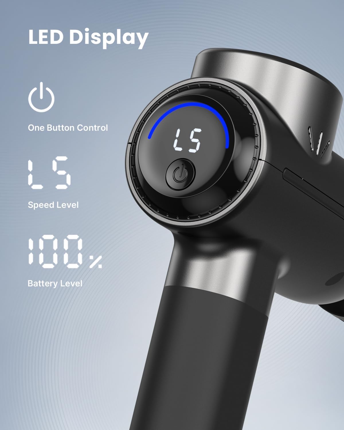 RENPHO Massage Gun with Heat and Cold, Portable Percussion Muscle Deep Tissue Massager with Carry Case, Gifts for Men Women