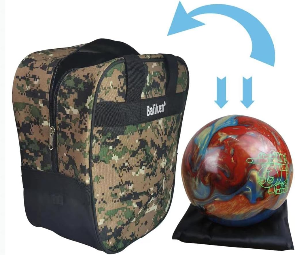 WALIKEN Bowling Single Tote Bag, Durable, Compact, and Stylish Durability Easy to Carry Holds One bowling ball