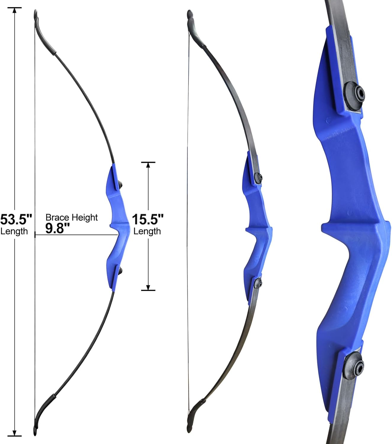 D&Q Archery Bow and Arrow Set for Adults Beginner Teenagers Youth, Takedown Recurve Bow 20lbs 30lbs 40lbs Left and Right Handed Bow, Recurve Bow Set for Outdoor Target Practice
