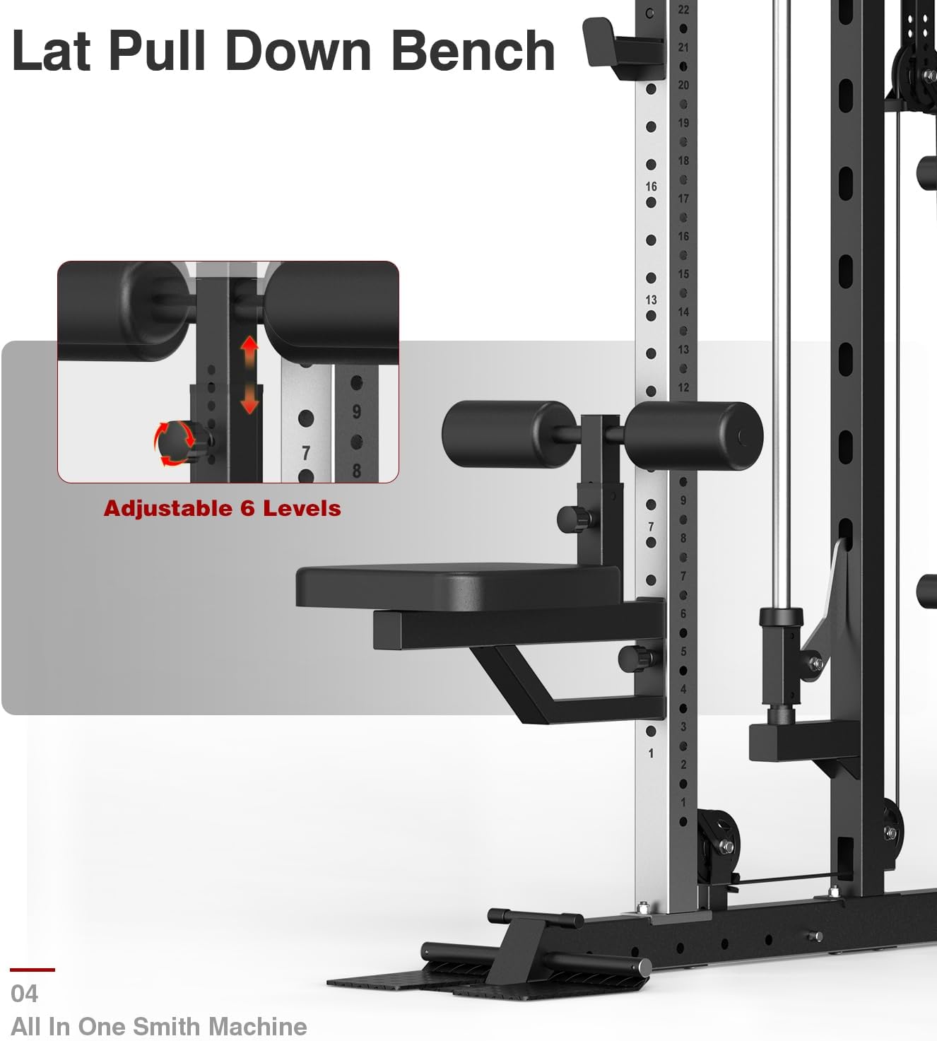 DONOW Smith Machine with Weight Stacks Power Cage Squat Rack Dual Cable Crossover Machine Home Gym Systems Station LAT Pull Down