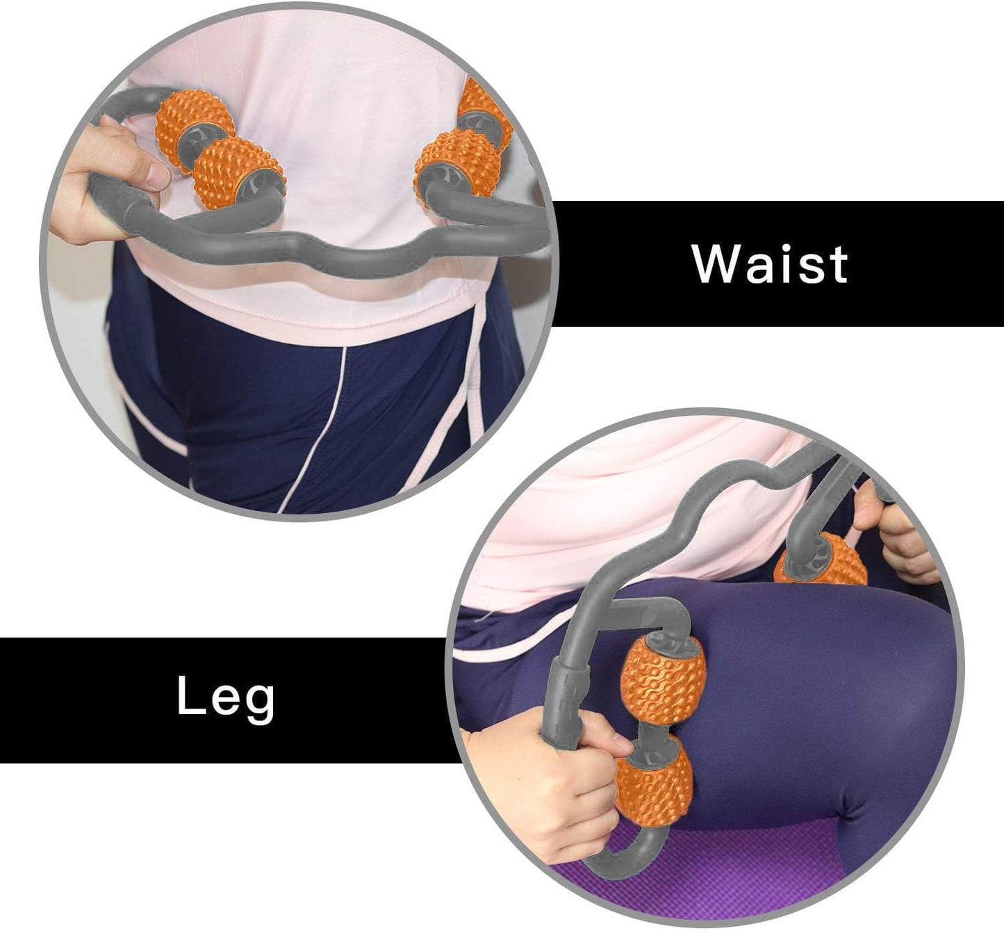 Cellulite Massage Tool Deep Fascia Massager & Dimpled Skin Remover for Legs - Anti-Cellulite Roller Tech with Lymphatic Drainage, Smooth Skin & Pain Relief for Thighs & Buttocks Sculpting