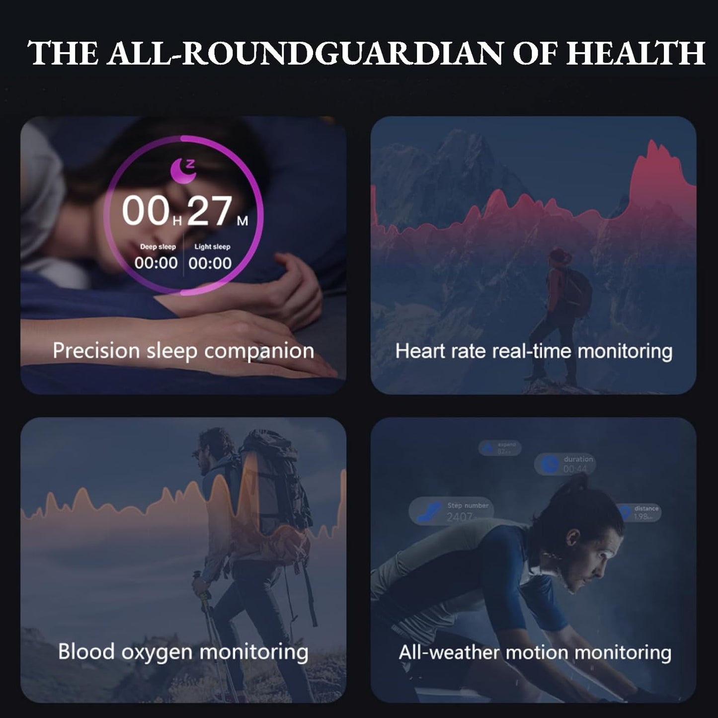 Smart Ring Health Fitness Tracker, Size First with Sizing Kit, Activity & Sleep Tracker/Stress/Heart Rate Monitor, Waterproof Smart Ring for Men/Women, No App Subscription (Golden, 7)