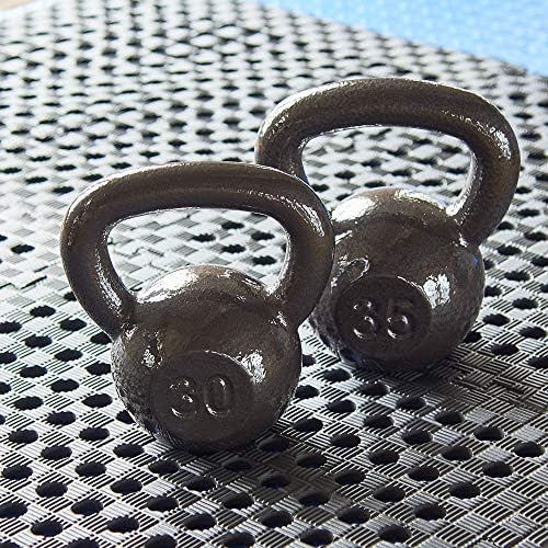 Kettlebell Cast Iron Solid Smooth Weights for Strength Training, Home Workout Gym, Training Kettlebells Sets for Women & Men