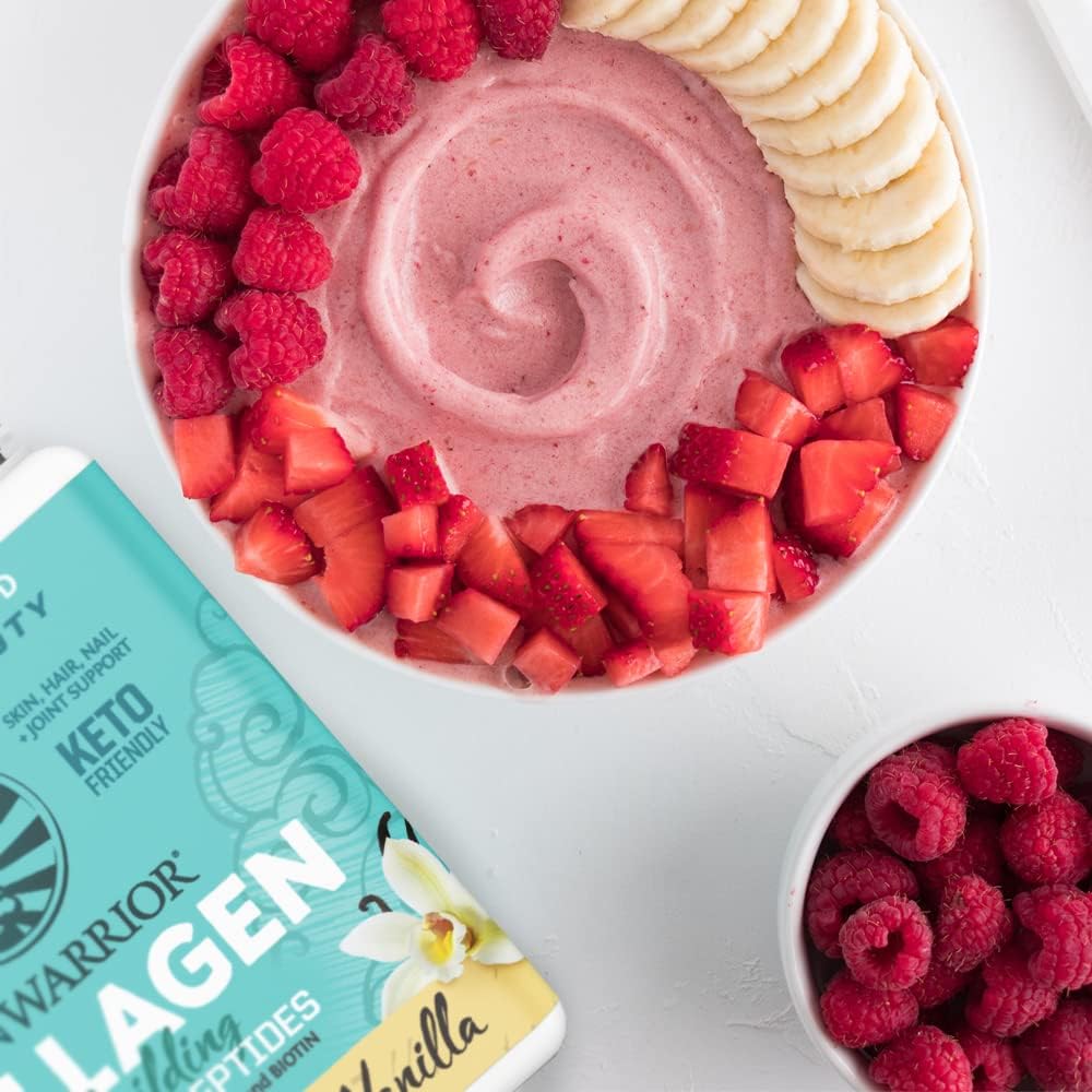 Vegan Collagen Protein Powder Plant-based | Hyaluronic Acid Minerals Biotin Soy Free Dairy Free Gluten Free NON-GMO | Vanilla 20 Servings | Collagen Building Peptides by Sunwarrior