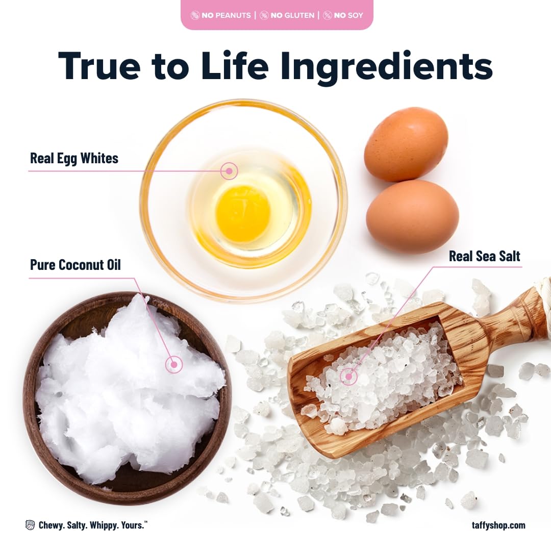 Taffy Shop Fruit Favorites Mix Salt Water Taffy Individually Wrapped - Old-Fashioned Salt Water Taffy Bulk Assorted Flavors - Gourmet Soft Chewy Candy, Gluten-Free, 35 Pieces (7oz)