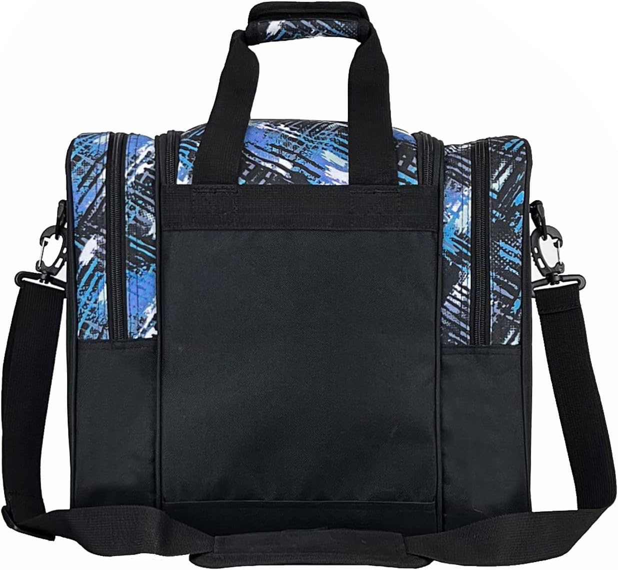 GRANDUP Bowling Ball Bag for Single Ball - Black Bowling accessories Ball Tote Bag Bowling Bag with Padded Ball Holder - Fits Bowling Shoes Up to Mens Size 14