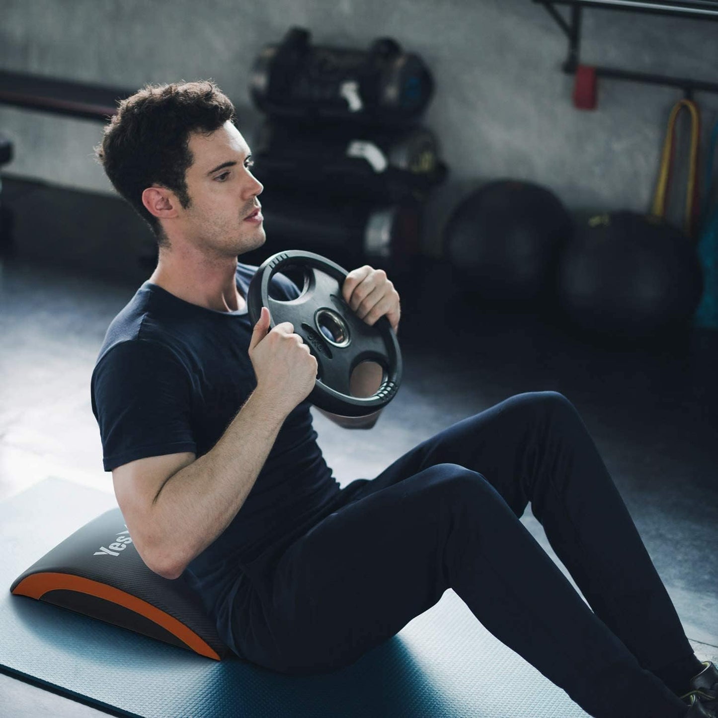 Yes4All Ab Exercise Mat Tailbone & No Tailbone, Foldable Abdominal Sit Up Support Pad, Abs Workout Equipment for Core Training and Lower Back