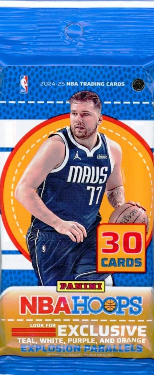 2024/25 Panini Hoops Basketball HUGE Factory Sealed JUMBO FAT CELLO Pack with 30 Brand New Cards! Look for New Rookies & Autos of Top 2024 Basketball Rookies & EXCLUSIVE Explosion Parallels!