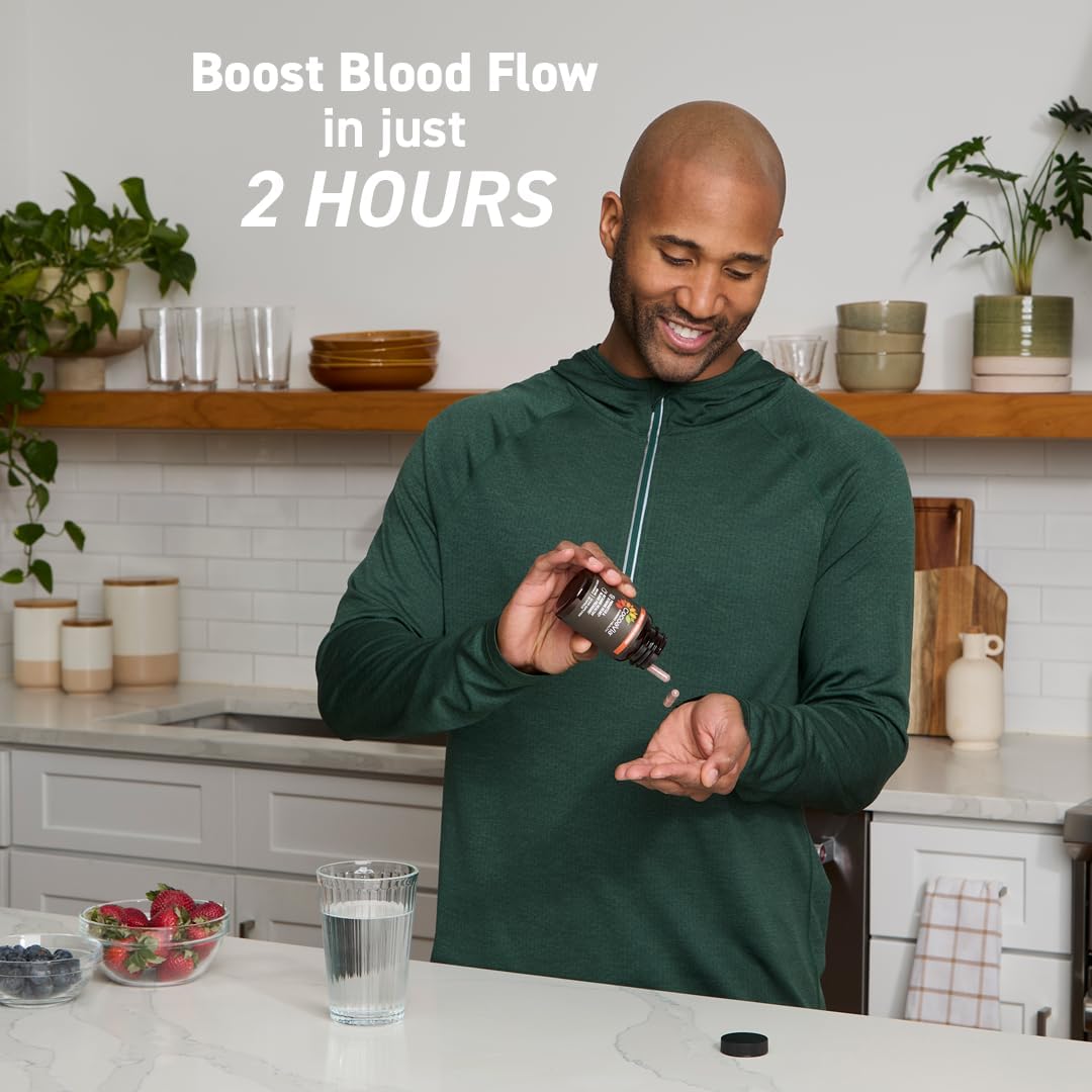 CocoaVia Cardio Health Supplement, 30 Day, 500mg Cocoa Flavanols, Support Heart Health, Boost Nitric Oxide, Blood Circulation, Energy, Vegan, Dark Chocolate, 60 Capsules