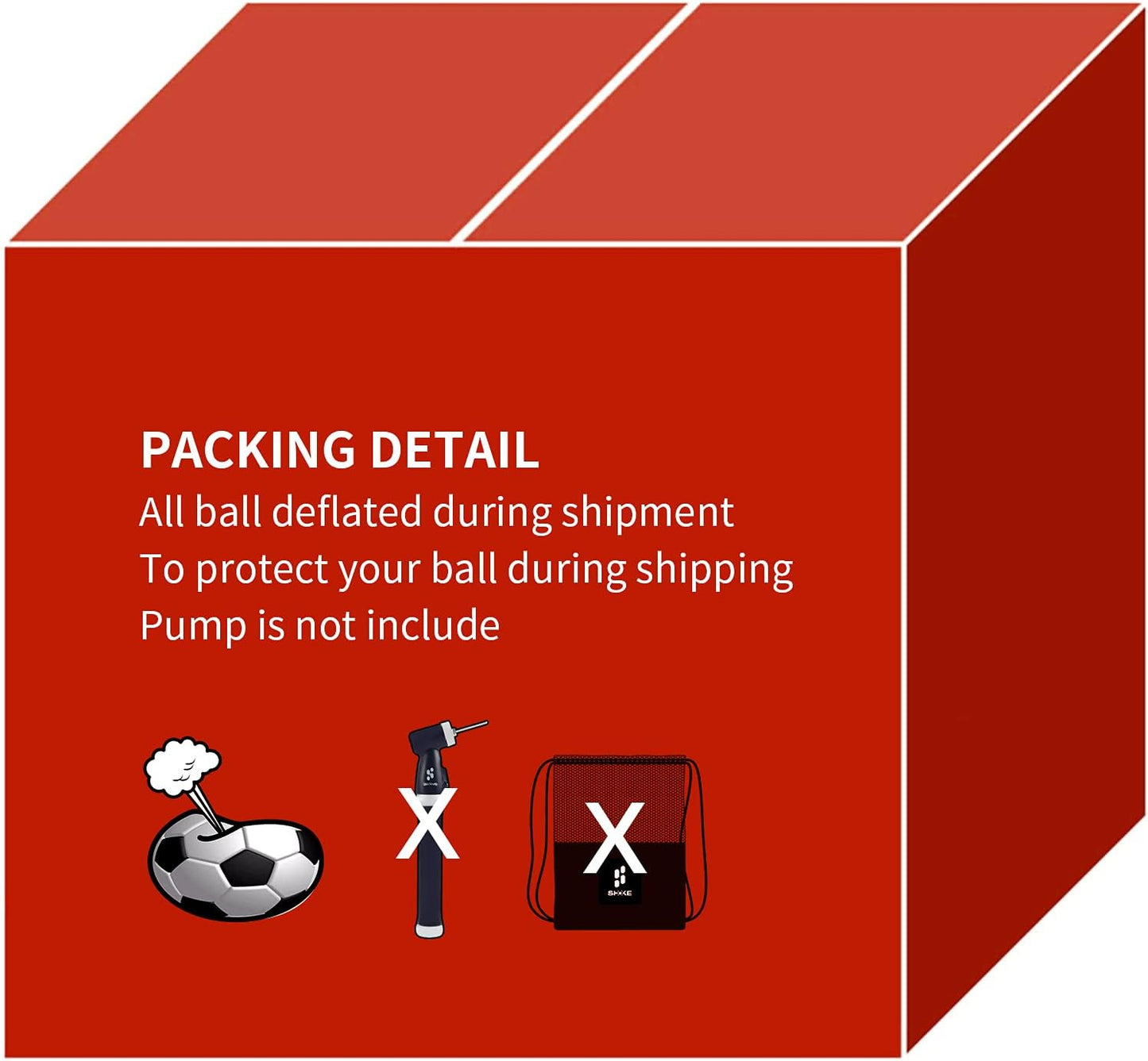 SHOKE Soccer Ball Size 5 Official Size Soccer Ball Thermal Bonded Training Slip Resistant