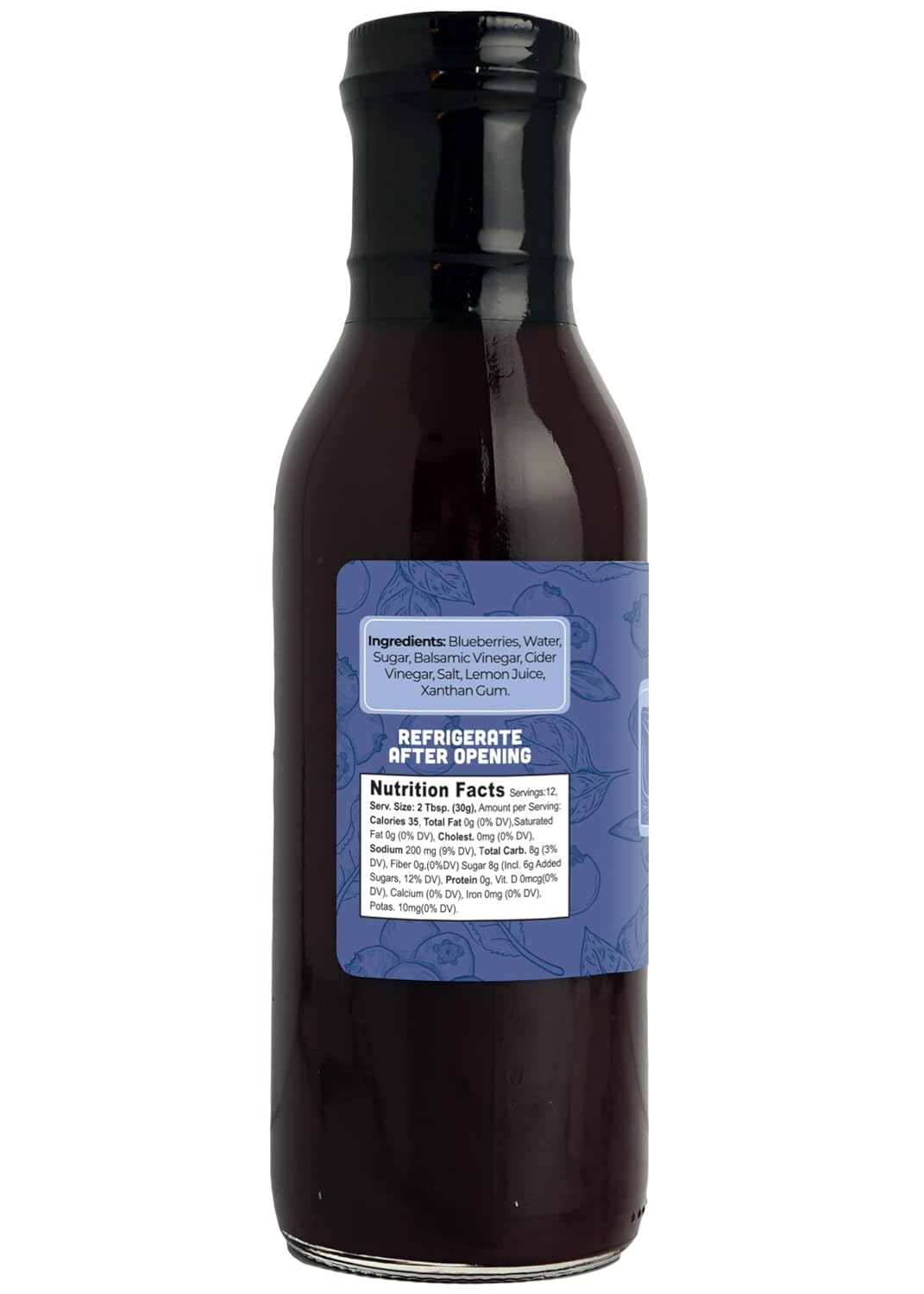 Green Jay Gourmet Blueberry Balsamic Salad Dressing β All Natural, Handcrafted in USA β Sweet & Tangy β Great for Salads, Marinades, Roasted Veggies & More β 12 Ounces