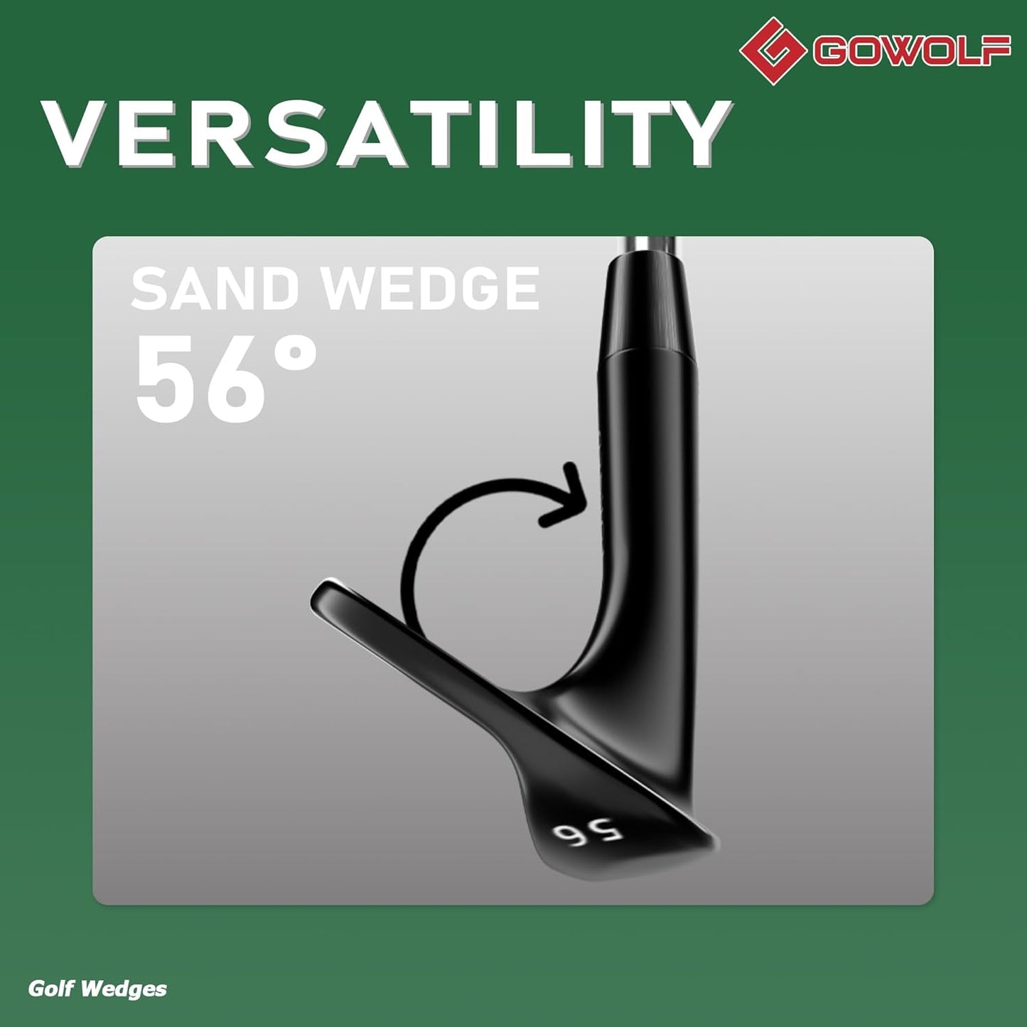 Gowolf Forged Golf Wedges 50/52/54/56/58/60/69 Degree Single or Sets for Men, Right Hand Premium Full Face Gap Wedge Sand Wedge Lob Wedge Golf Club, Great Golf Gifts - CNC Milled Face for More Spin