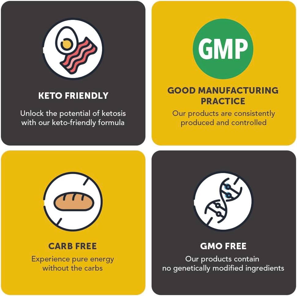 Vitamin Bounty Premium Raspberry Ketones Supplement - Keto Pills for Weight Loss - Promotes Ketosis & Metabolism Support - Keto Diet Aid - Energy Boost for Women & Men - 60 Capsules