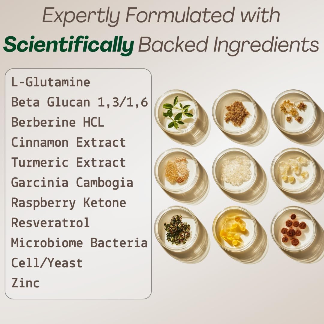 GLP-1 Supplement for Women and Men | Hunger & Metabolism Support - Expert Formulated to Support GLP1 Naturally | Probiotic and Prebiotic (60 Capsules)