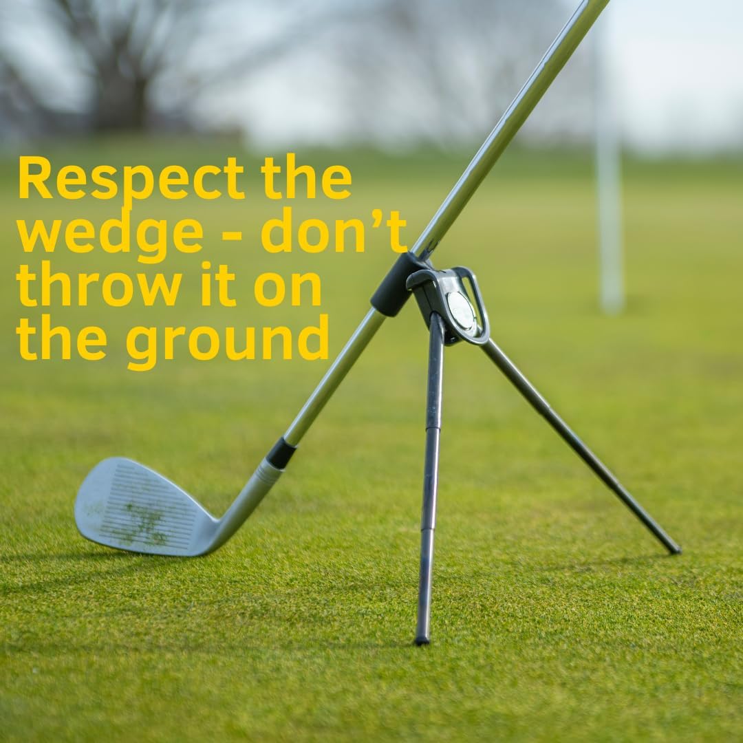 Portable Golf Club Stand – Lightweight, Easy Clip-On Golf Club Holder for Driving Range or Course - Top Golf Accessory for Golf Bags - Great for Golf Gift