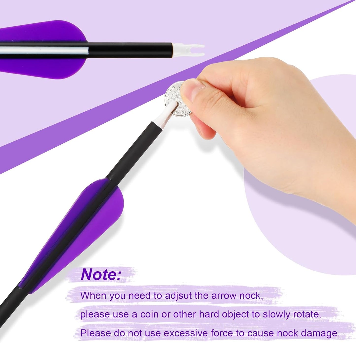 24 Pcs 31.5 Inch Arrows for Compound Bow Hunting Arrows Carbon Arrows with 3 Inch Plastic Arrow Feathers and Removable Tips 500-600 Spine Archery Target Arrows for Recurve Bow