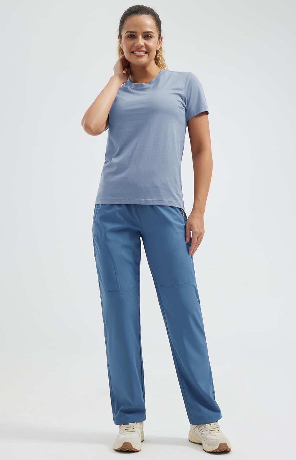 Libin Women's Hiking Pants Lightweight Quick Dry Cargo Pants Casual Safari Work Travel Clothes Petite/Regular/Tall