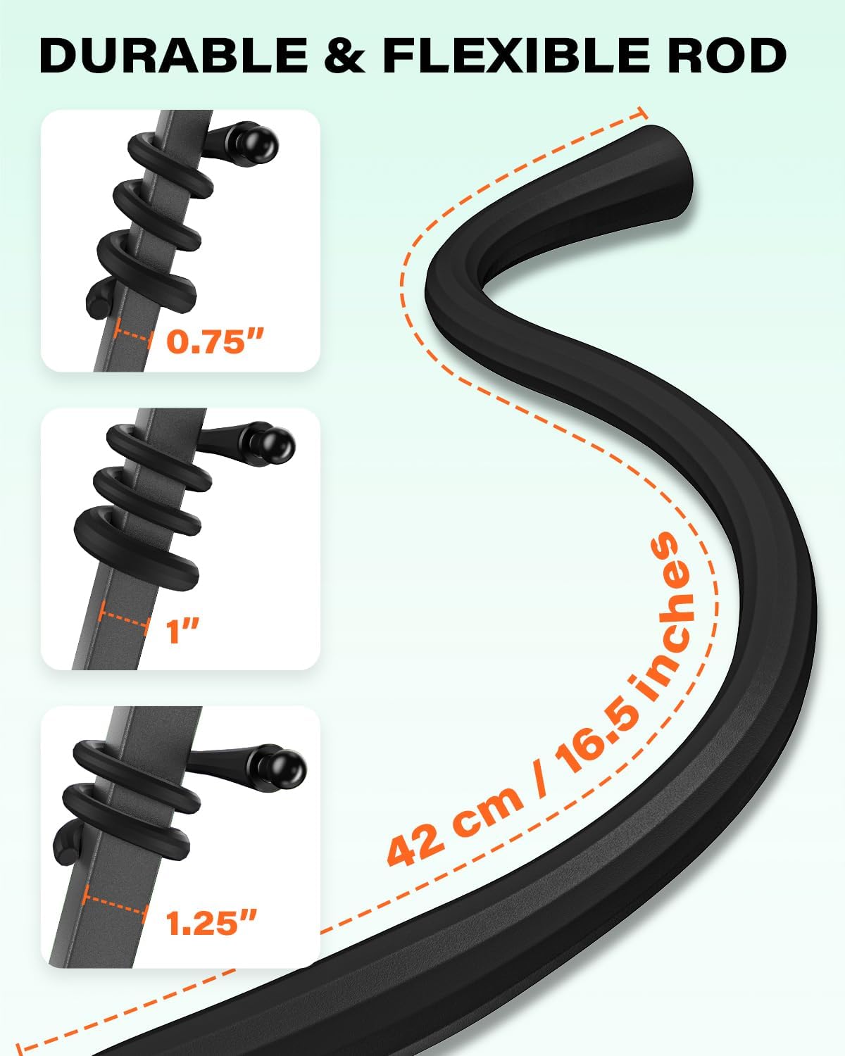 A2C Golf Cart Fan Rechargeable – 3-Speed, 360° Adjustable Gooseneck | 4000mAh Battery | Compatible with Golf Carts & Push/Pull Carts