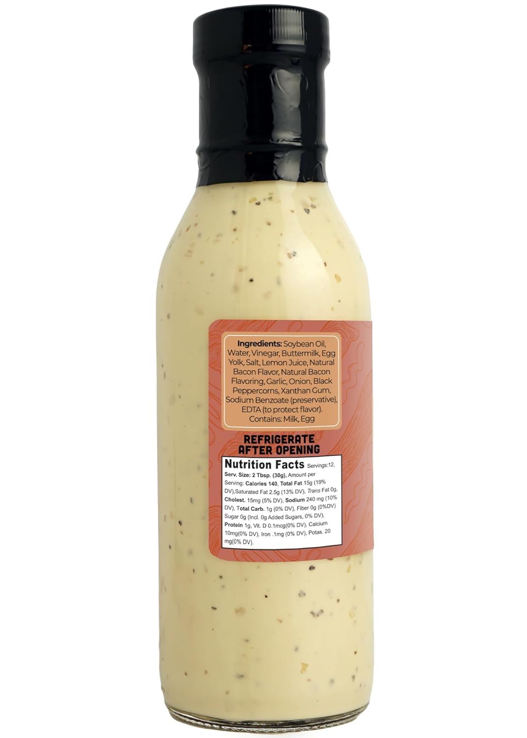 Green Jay Gourmet Bacon Ranch Salad Dressing β Savory, Smoky & Creamy β Handcrafted in USA β Perfect for Salads, Dips, Wraps & More β 2 x 12 Ounces