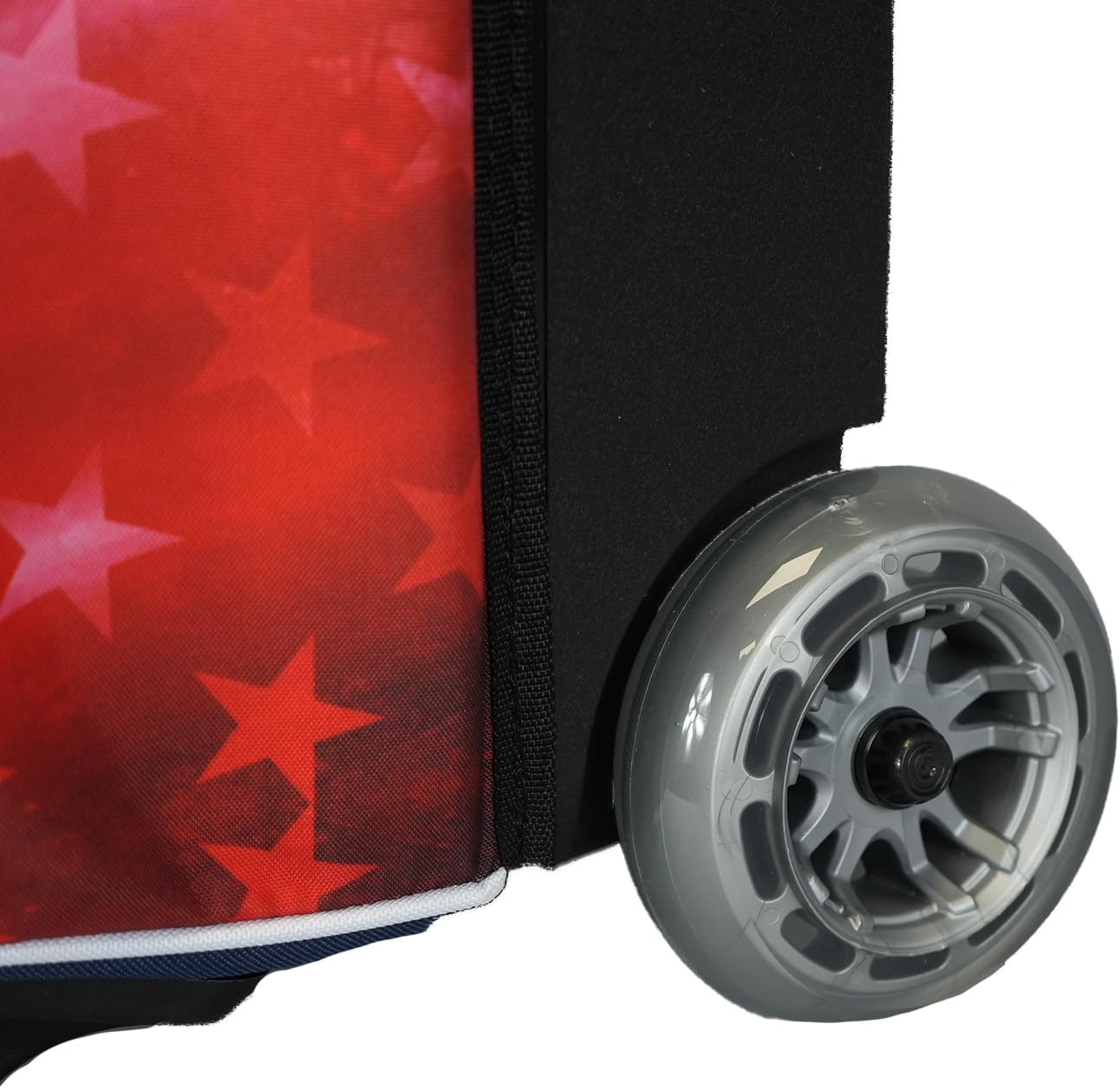 ELITE Basic Triple Roller Black Bowling Bag - 3 Ball Roller, Fits 2 Pairs of Size 15 Shoes, Air Travel-Friendly